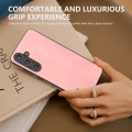 For Samsung Galaxy S24 5G ABEEL Retro Texture PU Phone Case(Pink)