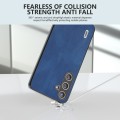 For Samsung Galaxy S24 5G ABEEL Retro Texture PU Phone Case(Blue)