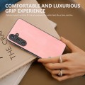 For Samsung Galaxy S24+ 5G ABEEL Retro Texture PU Phone Case(Pink)