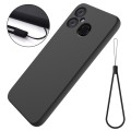 For Hisense VX18 Pure Color Liquid Silicone Shockproof Phone Case(Black)