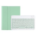 For Samsung Galaxy Tab S9 FE Candy Color TPU Round Keycap Bluetooth Keyboard Leather Case with Pen S