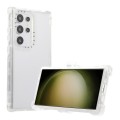For Samsung Galaxy S24 Ultra 5G Frosted PC+TPU Phone Case with Back Clip(White)