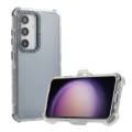 For Samsung Galaxy S24+ 5G Frosted PC+TPU Phone Case with Back Clip(Transparent Blue)