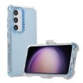 For Samsung Galaxy S24+ 5G Frosted PC+TPU Phone Case with Back Clip(Sky Blue)