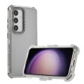 For Samsung Galaxy S24+ 5G Frosted PC+TPU Phone Case with Back Clip(Transparent Black)