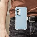 For Samsung Galaxy S24 5G Frosted PC+TPU Phone Case with Back Clip(Sky Blue)