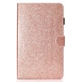 For Lenovo Tab M11/ Xiaoxin Pad 11 2024 Varnish Glitter Powder Smart Leather Tablet Case(Rose Gold)