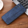 For Samsung Galaxy A34 5G AZNS 3D Embossed Skin Feel Phone Case(Sapphire Blue)