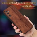 For Samsung Galaxy A34 5G AZNS 3D Embossed Skin Feel Phone Case(Brown)