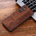For Samsung Galaxy A55 5G AZNS 3D Embossed Skin Feel Phone Case(Brown)