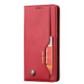 For Samsung Galaxy S24 Ultra 5G Knead Skin Texture Flip Leather Phone Case(Red)