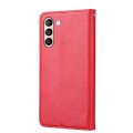 For Samsung Galaxy S24 5G Knead Skin Texture Flip Leather Phone Case(Red)