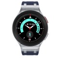 For Samsung Galaxy watch 4 / 5 / 6 AP Series Liquid Silicone Watch Band(Silver Blue)
