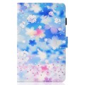 For Lenovo Tab P12 2023 / TB370FU Coloured Drawing Stitching Smart Leather Tablet Case(Petal Shower)