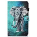 For Lenovo Tab P12 2023 / TB370FU Coloured Drawing Stitching Smart Leather Tablet Case(Elephant)