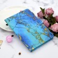 For Lenovo Tab P12 2023 / TB370FU Coloured Drawing Stitching Smart Leather Tablet Case(Gilded Marble