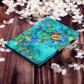 For Lenovo Tab P12 2023 / TB370FU Coloured Drawing Stitching Smart Leather Tablet Case(Green Butterf