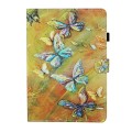 For Lenovo Tab P12 2023 / TB370FU Coloured Drawing Stitching Smart Leather Tablet Case(Butterfly)
