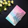 For Lenovo Tab P12 2023 / TB370FU Coloured Drawing Stitching Smart Leather Tablet Case(Colorful Mand