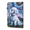For Lenovo Tab P12 2023 / TB370FU Coloured Drawing Stitching Smart Leather Tablet Case(Oil Painting