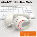 L850 Foldable ENC Noise Reduction Wireless Bluetooth Earphone with Microphone(White)