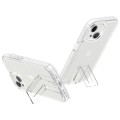 For iPhone 15 Plus Shockproof Terminator Phone Case with Holder(Glitter White)