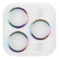 For iPhone 15 Pro Max / 15 Pro Tempered Glass CD Texture Back Camera Film(Colorful)