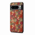 For Google Pixel 8 Pro Four Seasons Flower Language Series TPU Phone Case(Summer Red)