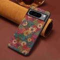 For Google Pixel 7 Pro Four Seasons Flower Language Series TPU Phone Case(Spring Green)