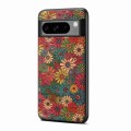 For Google Pixel 7 Pro Four Seasons Flower Language Series TPU Phone Case(Spring Green)