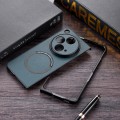 For OnePlus Open PU MagSafe Magnetic Phone Case(Black)