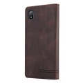 For Sony Xperia Ace III Skin Feel Anti-theft Brush Horizontal Flip Leather Case with Holder(Brown)