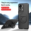 For OnePlus Nord 2T Magsafe Hidden Fold Holder Full Coverage Shockproof Phone Case(Black)