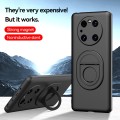 For Huawei Mate 40 Pro Magsafe Hidden Fold Holder Full Coverage Shockproof Phone Case(Grey)