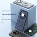 For Huawei Mate 60 Pro / 60 Pro+ Magsafe Hidden Fold Holder Full Coverage Shockproof Phone Case(Grey