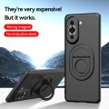 For Huawei Nova 10 Magsafe Hidden Fold Holder Full Coverage Shockproof Phone Case(Black)