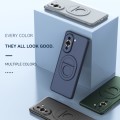 For Huawei Nova 10 Magsafe Hidden Fold Holder Full Coverage Shockproof Phone Case(Grey)