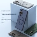 For Huawei Nova 11 Pro Magsafe Hidden Fold Holder Full Coverage Shockproof Phone Case(Grey)