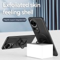 For Huawei nova 12 Magsafe Hidden Fold Holder Full Coverage Shockproof Phone Case(Black)