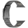 For Apple Watch Series 8 45mm Tortoise Buckle Titanium Steel Watch Band(Grey)