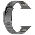 For Apple Watch Series 7 41mm Tortoise Buckle Titanium Steel Watch Band(Grey)