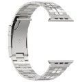 For Apple Watch SE 40mm Tortoise Buckle Titanium Steel Watch Band(Silver)