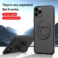 For iPhone 11 Magsafe Hidden Fold Holder Full Coverage Shockproof Phone Case(Black)