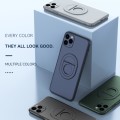 For iPhone 11 Magsafe Hidden Fold Holder Full Coverage Shockproof Phone Case(Black)