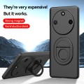For Honor X30 Magsafe Hidden Fold Holder Full Coverage Shockproof Phone Case(Black)