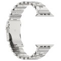 For Apple Watch SE 2023 44mm Butterfly Type Titanium Steel Watch Band(Silver)