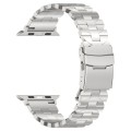 For Apple Watch Series 5 40mm Butterfly Type Titanium Steel Watch Band(Silver)