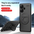 For Xiaomi Redmi Note 13 Pro+ Magsafe Hidden Fold Holder Full Coverage Shockproof Phone Case(Black)