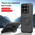 For Xiaomi 14 Magsafe Hidden Fold Holder Full Coverage Shockproof Phone Case(Black)