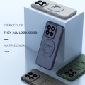 For Xiaomi 14 Magsafe Hidden Fold Holder Full Coverage Shockproof Phone Case(Grey)